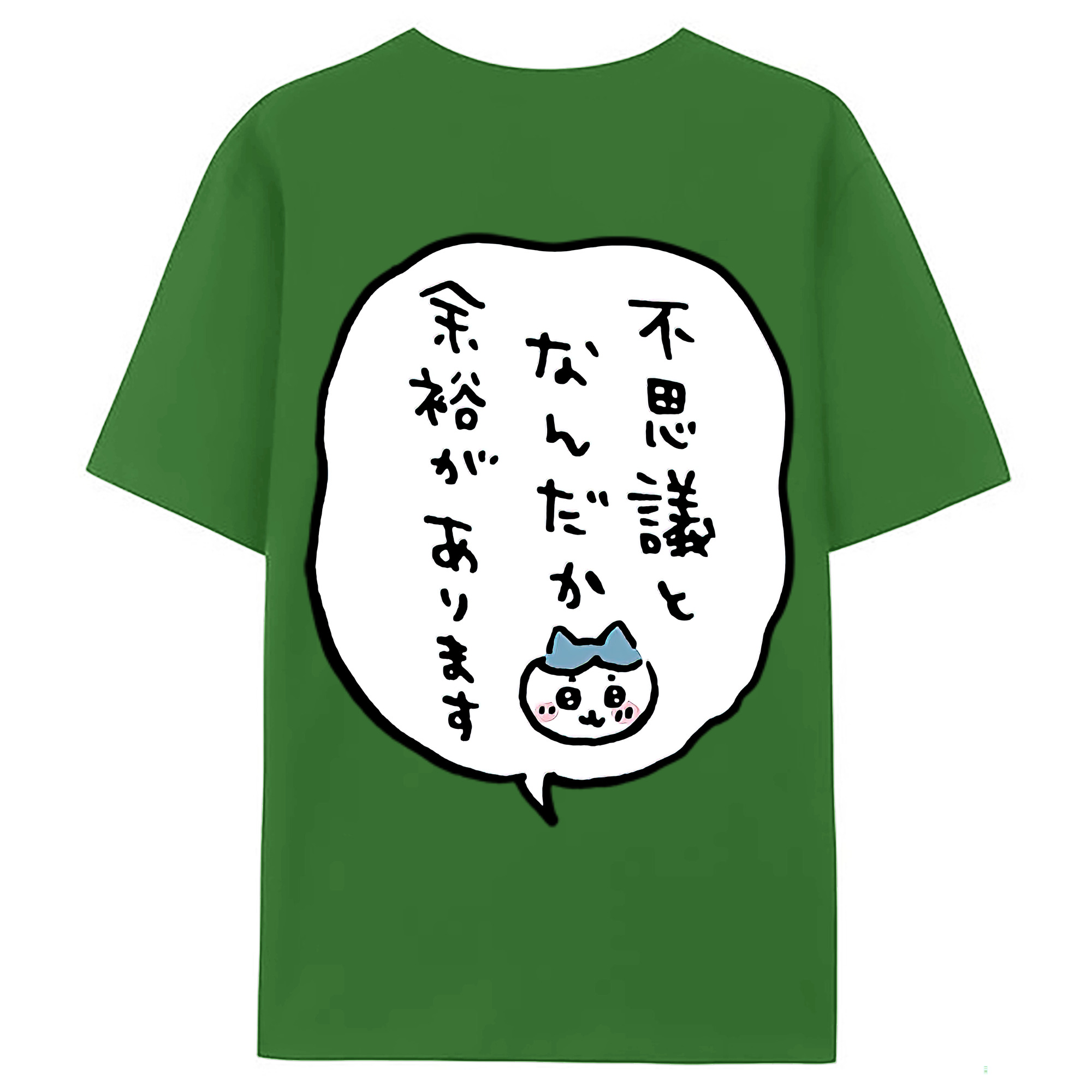 （画像用） ちいかわ ハチワレ Chii-kawa hachiware レディース半袖Tシャツ(バックプリント)